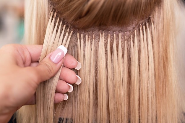 Cold fusion hair extensions